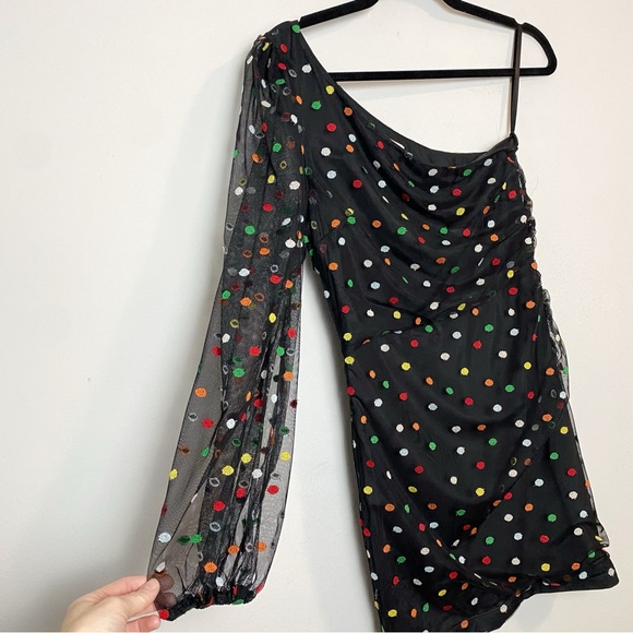 Camila Coelho Edite Embroidered Polka Dot Mini Dress - Picture 6 of 10